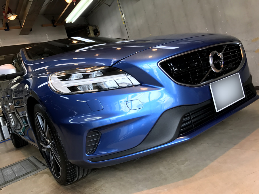 ボルボ・V40のガラスコーティング完成いたしました！