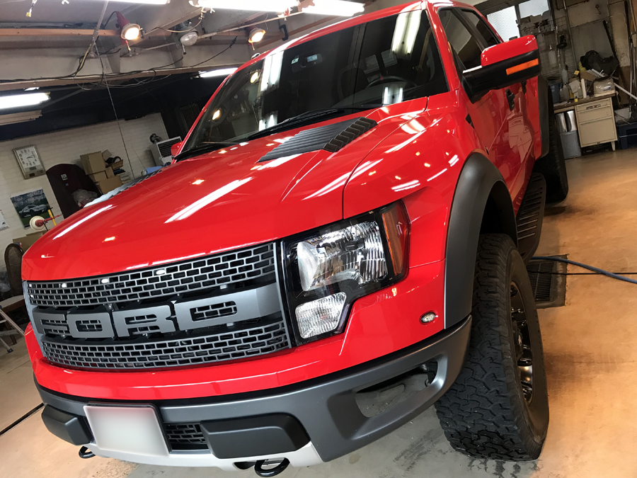 フォード・F１５０のガラスコーティング完成いたしました！